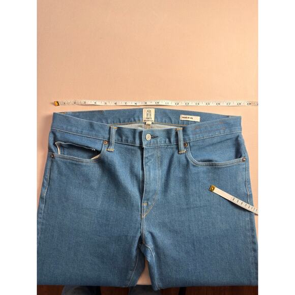 Hiroshi Kato selvage Men's Blue Straight Jeans - Picture 10 of 12